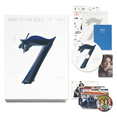 BTS Album - MAP OF SOUL : 7 [ 2 ver. ] Package + Photo Book + Lyric Book + CD + Mini Book + Photo Card + PostCard + Sticker + Coloring Paper von HYBE Ent.