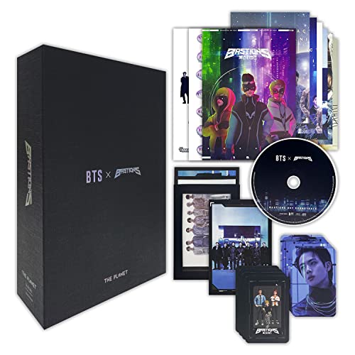 BTS - [The Planet] (BASTIONS OST) CD + Photo Book + Photo Card + Lyric Book + BTS Poster + BTS & Bastions Sign Poster + BTS Sticker + BTS Photo Frame + 1 Hand Mirror + 5 Extra Photos von HYBE Ent.