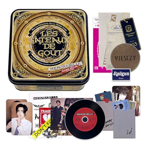 ENHYPEN - [MEMORABILIA] (Moon ver.) Keychain + ID Card + Name Card + Coaster + Memo Pad + CD-R + Postacard + Lyric Sheet + Photocard + Sticker + Ticket + 2 Pin Badges + 4 Extra Photocards von HYBE Ent.