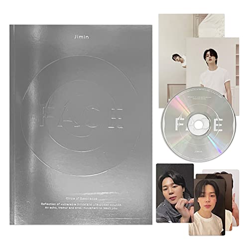 JIMIN OF BTS - [FACE] (Invisible Face Ver.) Photo Book + CD + Photo Card A + Photo Card B + Post Card + Large Post Card + 2 Extra Photocards von HYBE Ent.