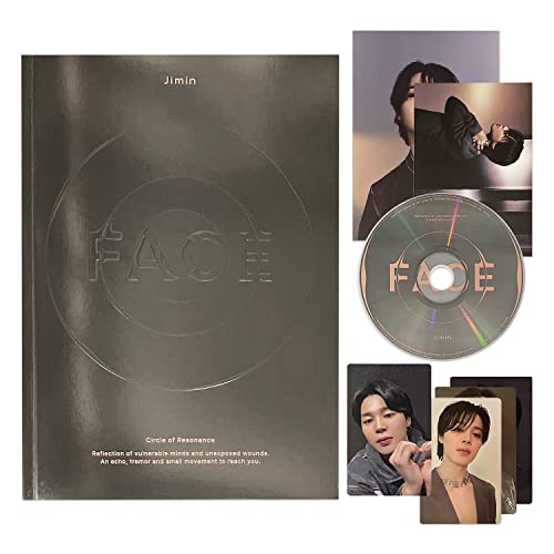 JIMIN OF BTS - [FACE] (Undefinable Face Ver.) Photo Book + CD + Photo Card A + Photo Card B + Post Card + Large Post Card + 2 Extra Photocards von HYBE Ent.