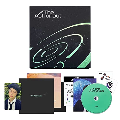 JIN of BTS - [The Astronaut] (VERSION 02) Out Cover + Photobook + CD + Lyric Card + Postcard + Graphic Sticker + Seal Sticker + Photocard + Poster + 2 Extra Photocards von HYBE Ent.
