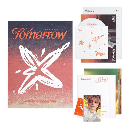 TXT - [MINISODE 3 : TOMORROW] (Light Ver.) Package Box + Album Stand + CD Envelope + CD-R + Postcard Set + Lyric Card Set + Mini Poster + Photo Card + Sticker + 5 Extra Photocards von HYBE Ent.