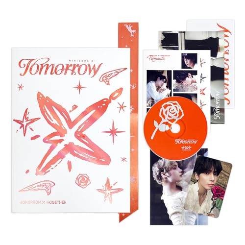 TXT - [MINISODE 3 : TOMORROW] (Romantic Ver.) Photo Book + Bookmark + Lyrics + CD-R + Postcard + Photo Card + Sticker Pack + Poster + 5 Extra Photocards von HYBE Ent.