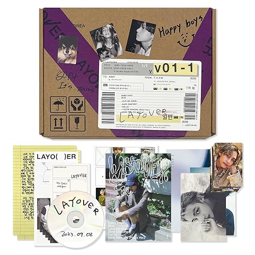 V - [Layover] (3 Ver.) Out Box + Photobook A + Photobook B + Lyric Book + Postcards + CD + Photocards + Checklist + Poster + Letter + 2 Extra Photocards von HYBE Ent.