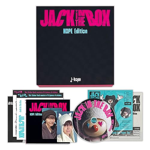 j-hope - [Jack In The Box] (HOPE Edition) Photo Book + CD + Lyric Book + Paper Toy + Paper Toy User Guide + Sticker Pack + Poster + Photocard + 2 Extra Photocard von HYBE Ent.