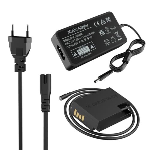 HYCTP ACK-E18 Netzteil Adapter DR-E18 DC Koppler LP-E17 Dummy Akku Kit für Canon EOS Rebel T6i T7i SL2 RP R8 R10 R50 R100 T8i T6S 77D 200D 250D 760D 800D 850D 800D 8000D Kameras von HYCTP