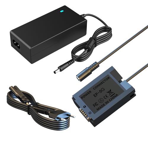 HYCTP EH-5G Netzteil Adapter Kit, EP-5G Virtueller Akku Ersatz EN-EL25 EN-EL25A Akku, passend für Nikon Z 30 Z30, Z 50 Z50, Z FC ZFC Digitalkameras-Zubehör von HYCTP