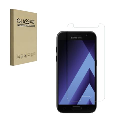 Displayschutzfolie für Samsung Galaxy A5 (2017) Schutzfolie aus gehärtetem Glas HD 9H Härte Case Friendly Einfache Installation Anti Scratch Bubble Free (1 Stück) von HYGMOCC