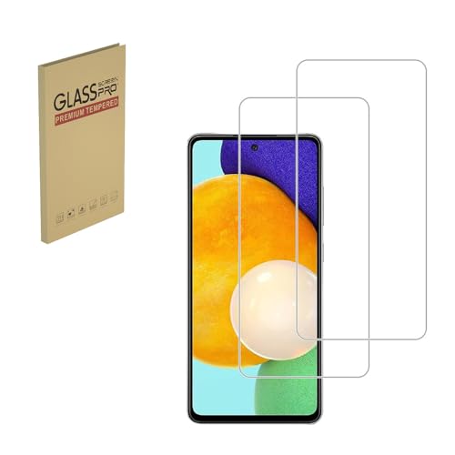 Displayschutzfolie für Samsung Galaxy A52 5G & 4G / A52s 5G, gehärtetes Glas, 9H Härte, berührungsempfindlich, Case Friendly von HYGMOCC