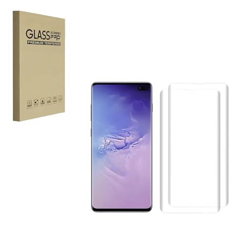 Displayschutzfolie für Samsung Galaxy S10 Plus Hartglasfolie 9H Härte Kratzfest HD Klar [2er-Pack] von HYGMOCC