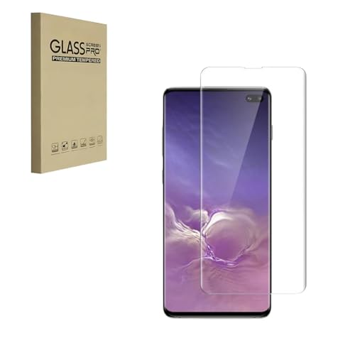 Displayschutzfolie für Samsung Galaxy S10 Plus gehärtete Glasfolie 9H Härte kratzfest HD klar (1 Stück) von HYGMOCC