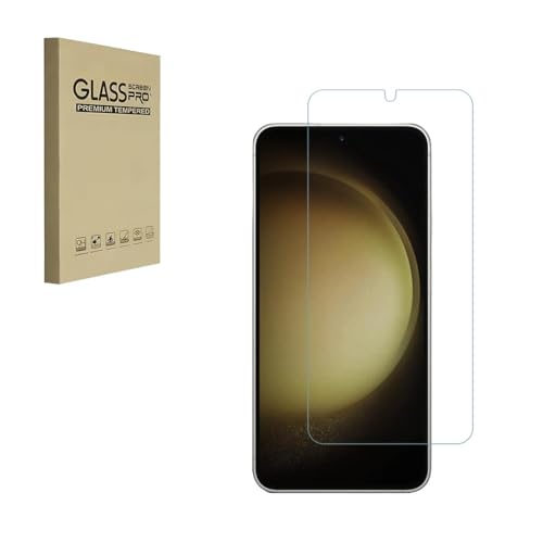 Displayschutzfolie für Samsung Galaxy S23 Plus gehärtete Glasfolie 9H Härte kratzfest HD klar (1 Stück) von HYGMOCC