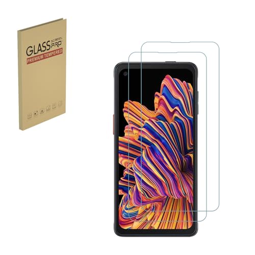 Displayschutzfolie für Samsung Galaxy Xcover Pro, 9H gehärtetes Panzerglas Schutzfolie, Härtegrad 9H, einfache Installation, kratzfest, blasenfrei, 2 Stück von HYGMOCC
