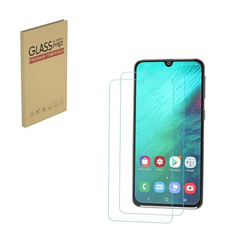 Entwickelt für Samsung A40 Displayschutzfolie aus gehärtetem Glas, 9H Härte, HD-Klarheit, blasenfrei, kratzfest, gehäusefreundlich von HYGMOCC