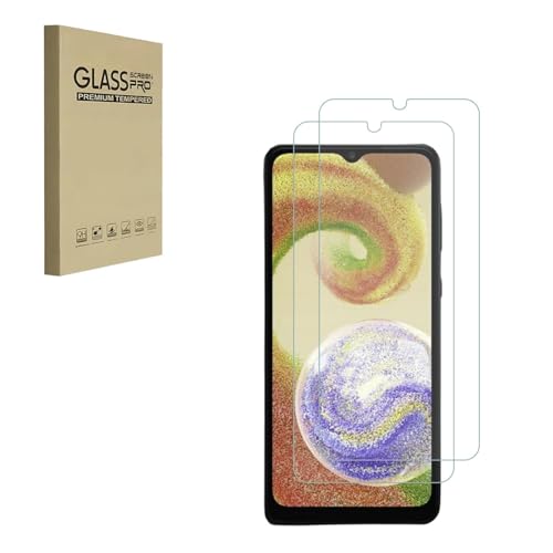 Entwickelt für Samsung Galaxy A04 Displayschutzfolie gehärtetes Glas, 9 Härte, High Definition, Anti-Scratch, blasenfrei von HYGMOCC