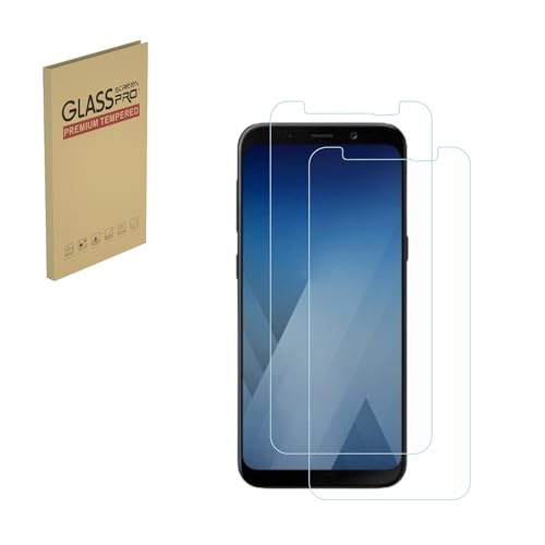 Für Samsung Galaxy A5 (2018) Displayschutz Panzerglasfolie Schutzfolie für Handys 9H Härte Handyhülle Freundliche Einfache Installation Anti-Kratzer Blasenfrei (2 Stück) von HYGMOCC