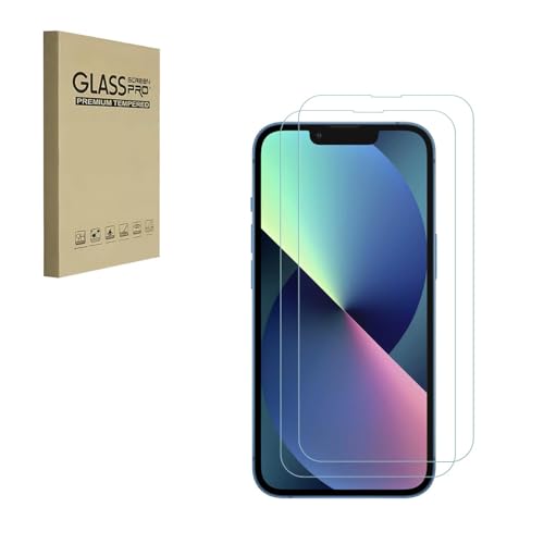 HYGMOCC 2er-Pack Entwickelt für iPhone 13 Mini (5,4") gehärtete Glasfolie 9H Härte kratzfest HD Klar von HYGMOCC