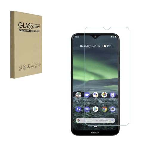 HYGMOCC Displayschutzfolie für Nokia 2.3 Schutzfolie aus gehärtetem Glas HD 9H Härtefall Freundlich Einfache Installation Anti Scratch Bubble Free (1 Stück) von HYGMOCC