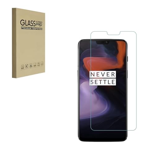 HYGMOCC Displayschutzfolie für OnePlus 6 Schutzfolie aus gehärtetem Glas HD 9H Härtefall Freundlich Einfache Installation Anti Scratch Bubble Free (1 Stück) von HYGMOCC