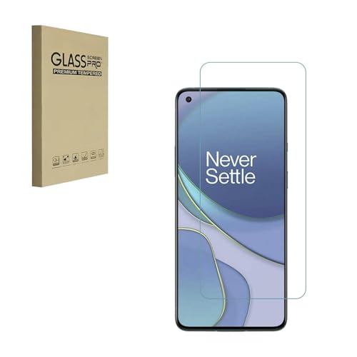 HYGMOCC Displayschutzfolie für OnePlus 8T / OnePlus 8T 5G/ OnePlus 8T +/ OnePlus 8T Plus 5G Schutzfolie aus gehärtetem Glas Freundlich Einfache Installation Anti Scratch Bubble Free (1 Stück) von HYGMOCC