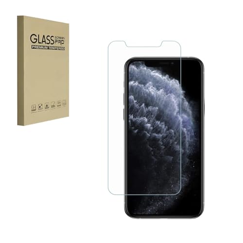 HYGMOCC Displayschutzfolie für iPhone 11 Pro/iPhone Xs/iPhone X gehärtete Glasfolie 9H Härte kratzfest HD Klar (1 Stück) von HYGMOCC