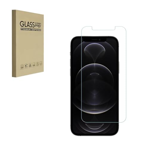 HYGMOCC Displayschutzfolie für iPhone 12 / iPhone 12 Pro 2020 6,1 Zoll gehärtete Glasfolie 9H Härte kratzfest HD Klar (1 Stück) von HYGMOCC