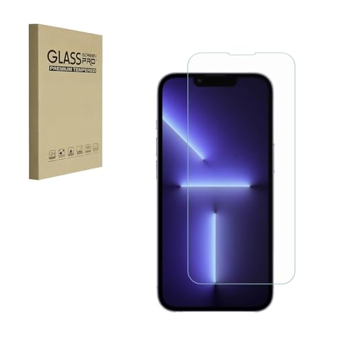HYGMOCC Displayschutzfolie für iPhone 14/13/13 Pro gehärtete Glasfolie 9H Härte kratzfest HD klar (1 Stück) von HYGMOCC