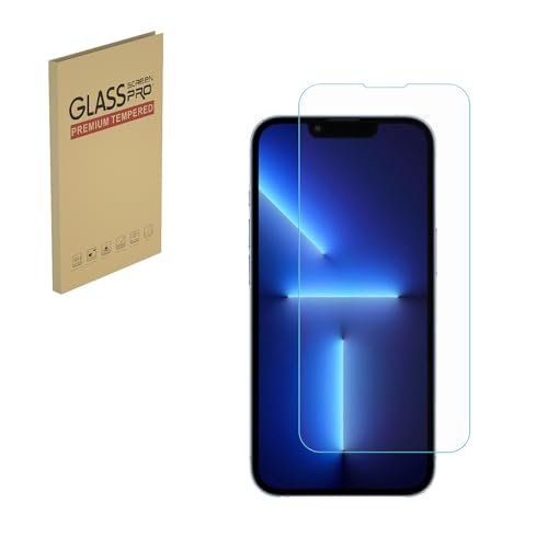 HYGMOCC Displayschutzfolie für iPhone 14/13/13 Pro gehärtete Glasfolie 9H Härte kratzfest HD klar (1 Stück) von HYGMOCC