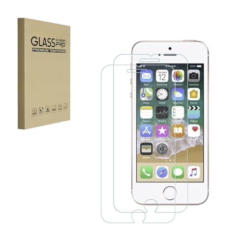 HYGMOCC Displayschutzfolie für iPhone SE 3 (2022) & SE 2 (2020) Gehärtete Glasfolie 9H Härte Kratzfest HD Klar [2er-Pack] von HYGMOCC