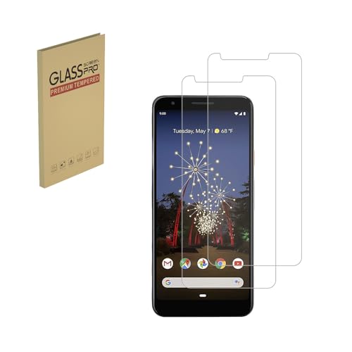 HYGMOCC Entwickelt für Google Pixel 3A (5,5" Zoll) Displayschutzfolie aus gehärtetem Glas, 0,33 mm kratzfestes, blasenfreies Case-freundliches Zubehör (nicht für Pixel 3A XL/Pixel 3)[2er-Pack] von HYGMOCC
