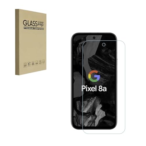 HYGMOCC Entwickelt für Google Pixel 8a / 8A Displayschutzfolie aus gehärtetem Glas, HD Clear, 9H Härte, Anti-Scratch, Case Friendly (1 Stück) von HYGMOCC