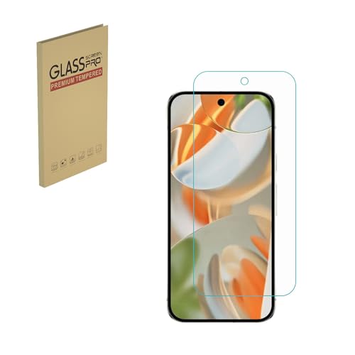 HYGMOCC Entwickelt für Google Pixel 9 Pro, Displayschutzfolie aus gehärtetem Glas, HD klar, 9H Härte, kratzfest, kompatibel mit Schutzhüllen (1 Stück) von HYGMOCC