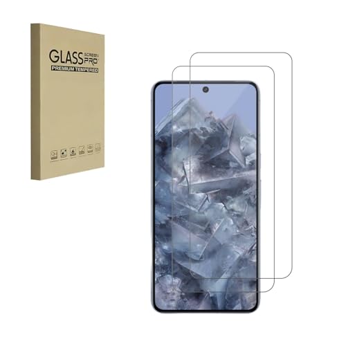 HYGMOCC Für Google Pixel 8 Pro (6,7 Zoll) Displayschutzfolie, (nicht für Pixel 8) Gehärtetes Glas Bubble Free HD Clear Einfache Installation[2er Pack] von HYGMOCC