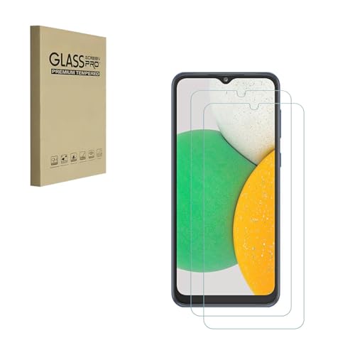 Kompatibel für Samsung Galaxy A03 Core Displayschutzfolie, gehärtetes Glas 9 Härte HD Anti-Fingerabdruck blasenfrei von HYGMOCC