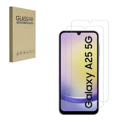 Kompatibel für Samsung Galaxy A25 Displayschutzfolie, 9 Härte Anti Scratch Gehärtetes Glas HD Blase frei von HYGMOCC