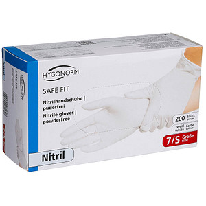 HYGONORM unisex Einmalhandschuhe SAFE FIT weiß Größe S, 200 St. von HYGONORM