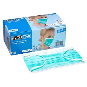 50 St. HYGOSTAR medizinischer Mundschutz DIN EN 14683 Typ II R von HYGOSTAR