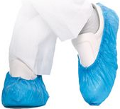 HYGOSTAR CPE-Überschuh HYGOMAT, blau, Stärke: 0,06 mm Einheitsgröße, zum Überziehen beim Betreten von Reinräumen, - 1 Stück (2850H) von HYGOSTAR