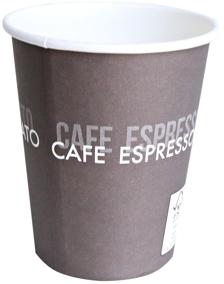 HYGOSTAR Einweg-Kaffeebecher 0,3 l braun von HYGOSTAR