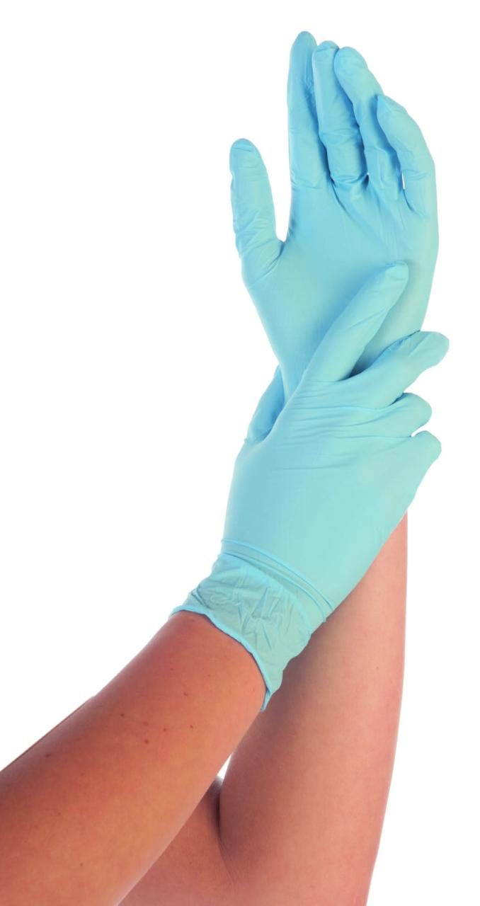 HYGOSTAR Einmalhandschuhe SAFE LIGHT L blau von HYGOSTAR