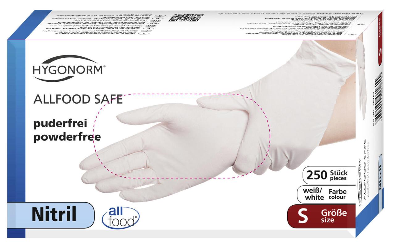 HYGOSTAR Einmalhandschuhe ALLFOOD SAFE S weiß von HYGOSTAR