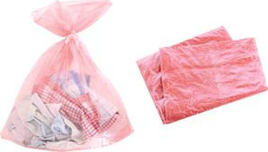 HYGOSTAR Wäschebeutel PROTECT, wasserlöslich, 60 Liter, rot aus Thermoplastik auf Basis Polyvinylalkohol (PVA), - 1 Stück (55840) von HYGOSTAR