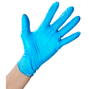 HYGOSTAR unisex Einmalhandschuhe CLASSIC  blau Größe L 100 St. von HYGOSTAR