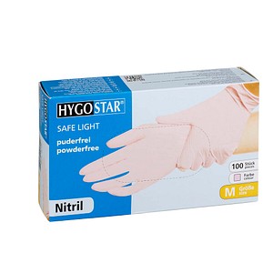 HYGOSTAR unisex Einmalhandschuhe SAFE LIGHT lila Größe M 100 St. von HYGOSTAR