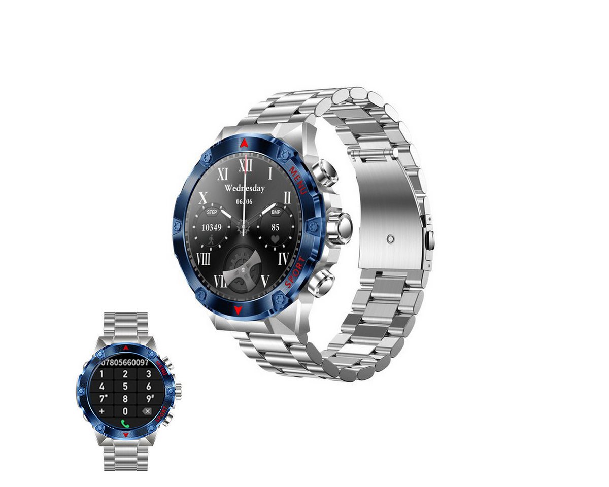 HYIEAR Smartwatch für Damen und Herren, 1,43 Zoll ultraklare Auflösung Smartwatch (Android/iOS), Wird mit UsB-Ladekabel geliefert., Sportarmbander, Gesundheitsfunktionen,individuelle Ziferblätter von HYIEAR