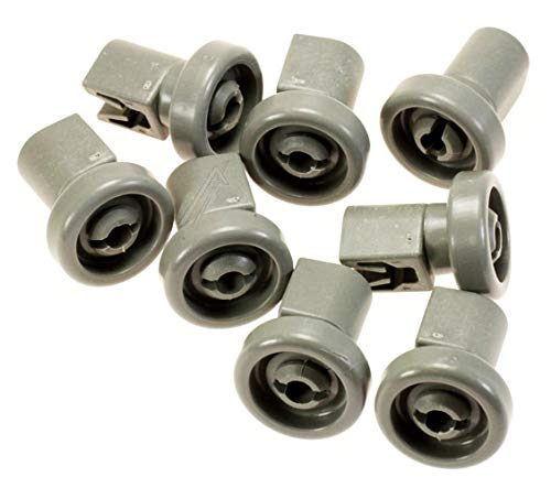 8 x Geschirrspüler obere Korb-Rad für Electrolux 50286967000 50286966002 25 mm oben unten Roller Runner & Clip Achse 8 x Geschirrspüler obere Korb-Rad für Electrolux 50286967000 50286966002 25 mm oben unten Roller Runner & Clip Achse von HYJ