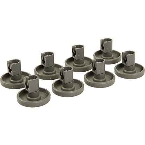 8 x Geschirrspülerrollen unten unten Korb Laufrollen & Clip Achse für Zanker 764817 889198 889538 889546 40 mm von HYJ