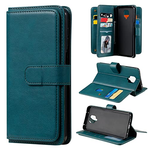 Brieftasche Handyhülle für Xiaomi Redmi Note 9 Pro Hülle, Handytasche PU Leder [10 Kartenfächer][Standfunktion] [Magnet] Stoßfeste Schutzhülle Flip Case Kompatibel mit Xiaomi Redmi Note 9 Pro (B) von HYKEJI