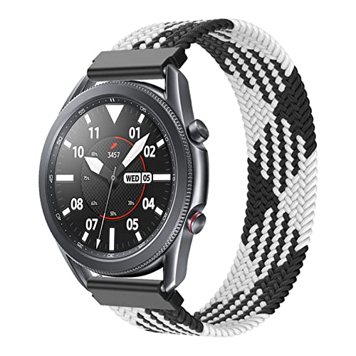 HYKEJI Geflochtenes Solo Loop Armband Kompatibel mit Samsung Galaxy Watch 4 40mm/44mm Armband, Elastisches Ersatzarmbänder für Samsung Watch 4 Classic 42mm/46mm (L:170-180MM,10) von HYKEJI